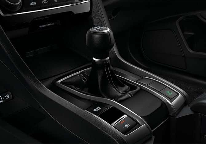 Honda Civic Hatchback center console - manual transmission