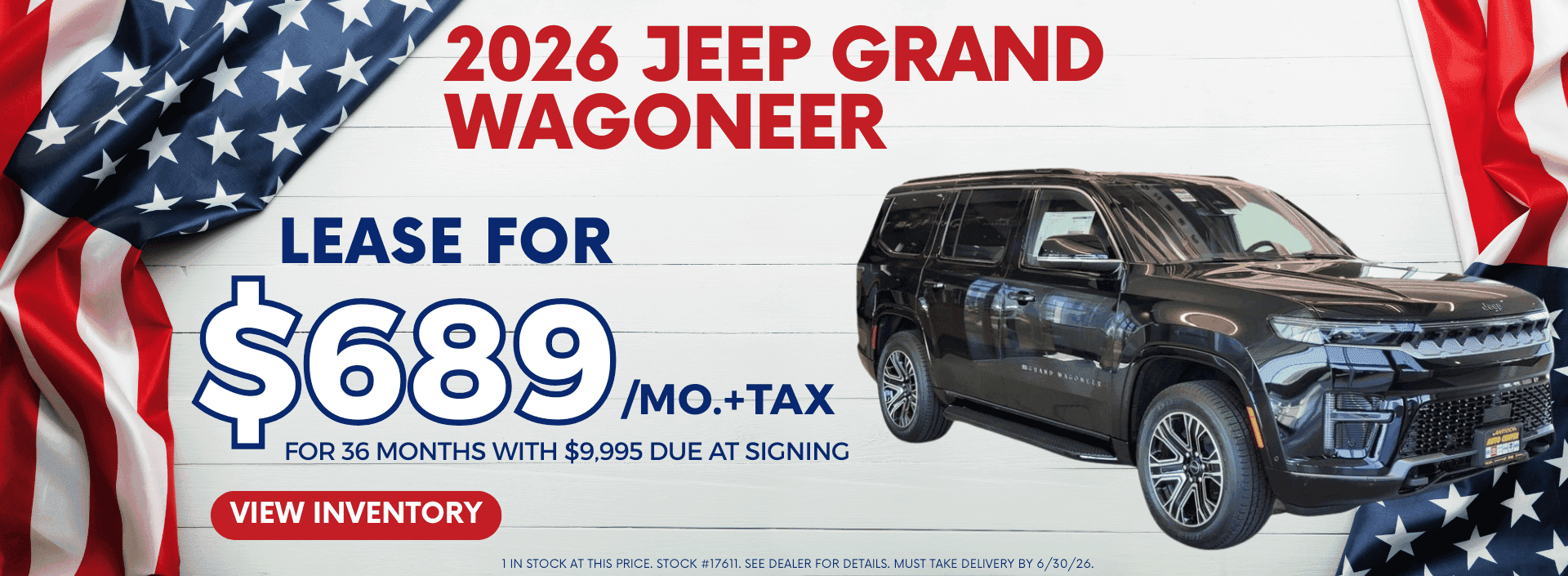 Jeep Grand Wagoneer Lease June