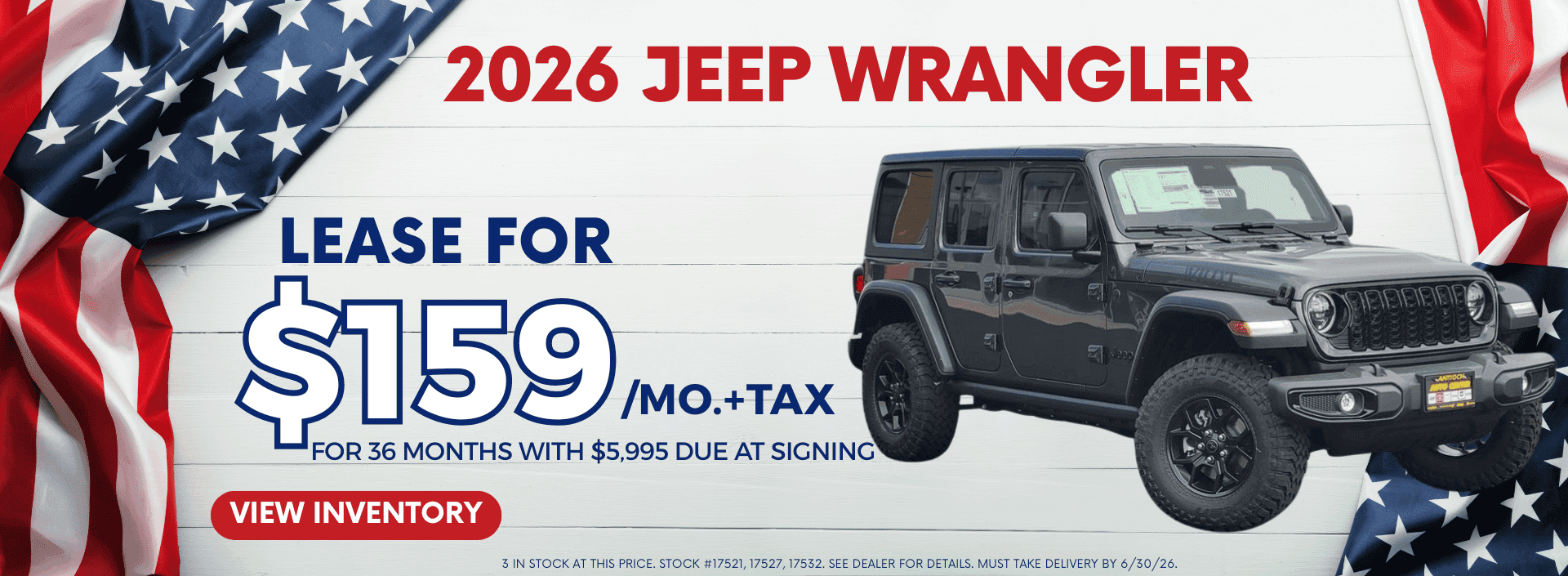 Jeep Wrangler Lease June
