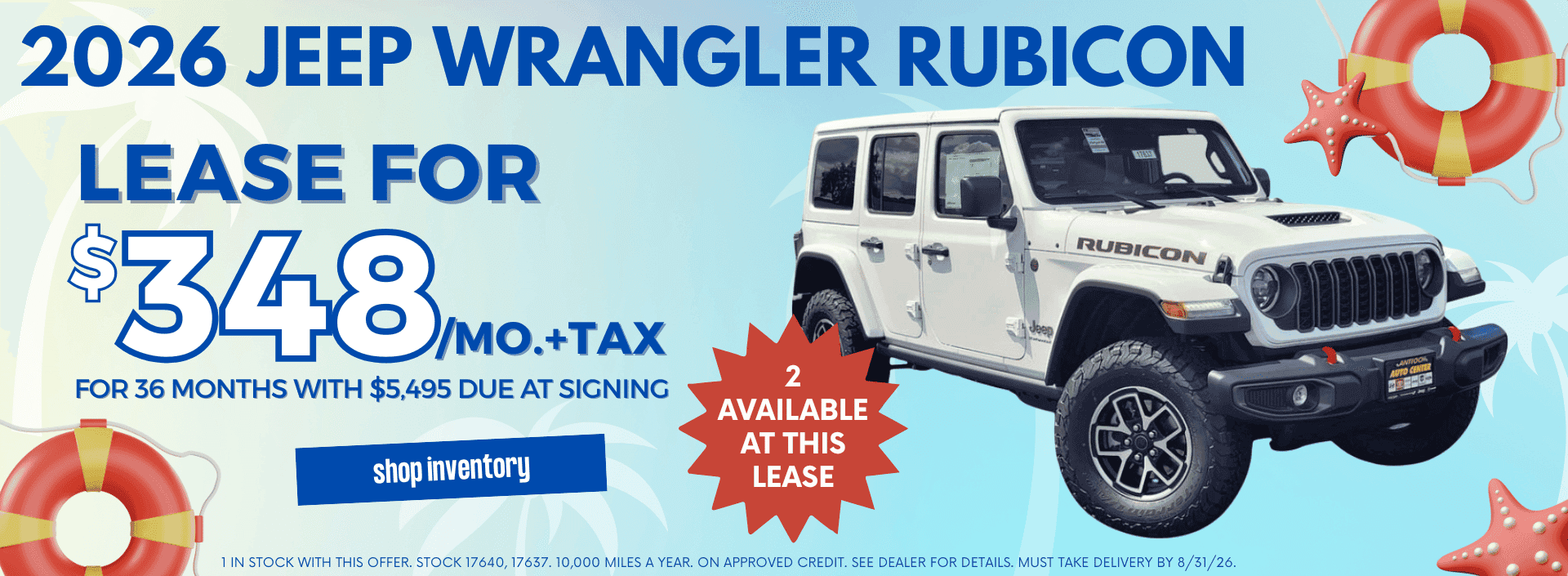 Wrangler Rubicon August