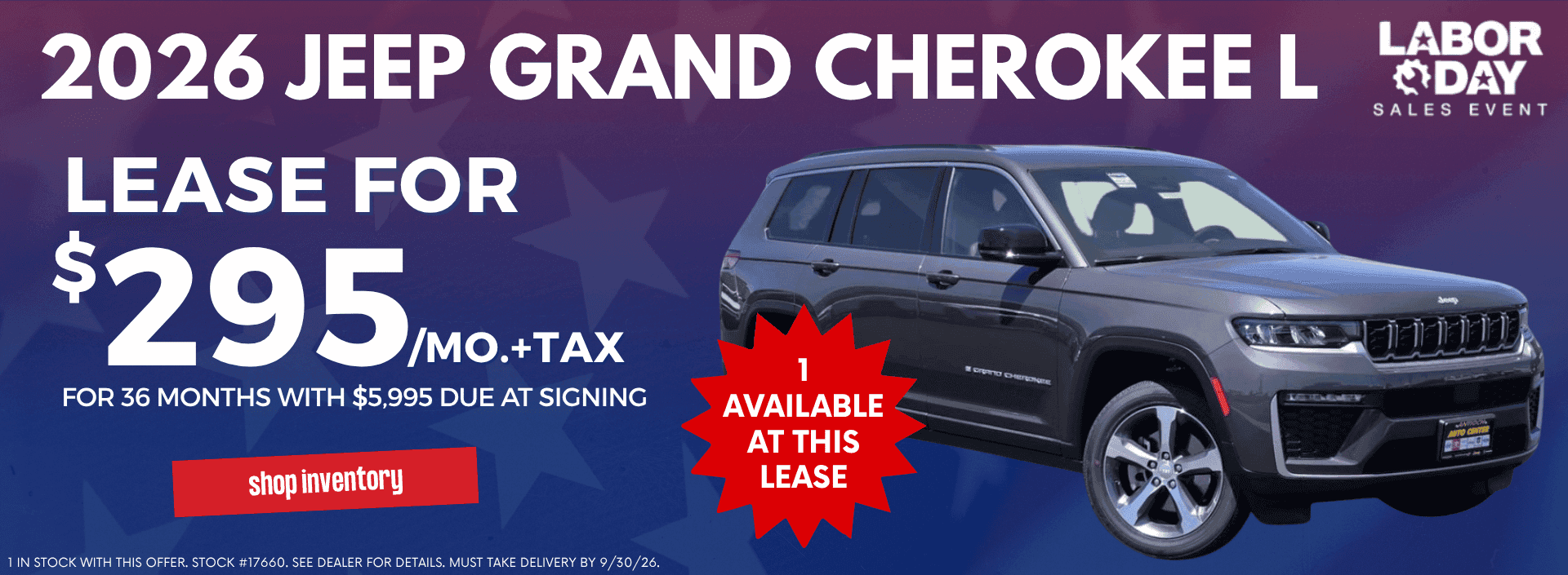 Jeep Grand Cherokee L September Lease