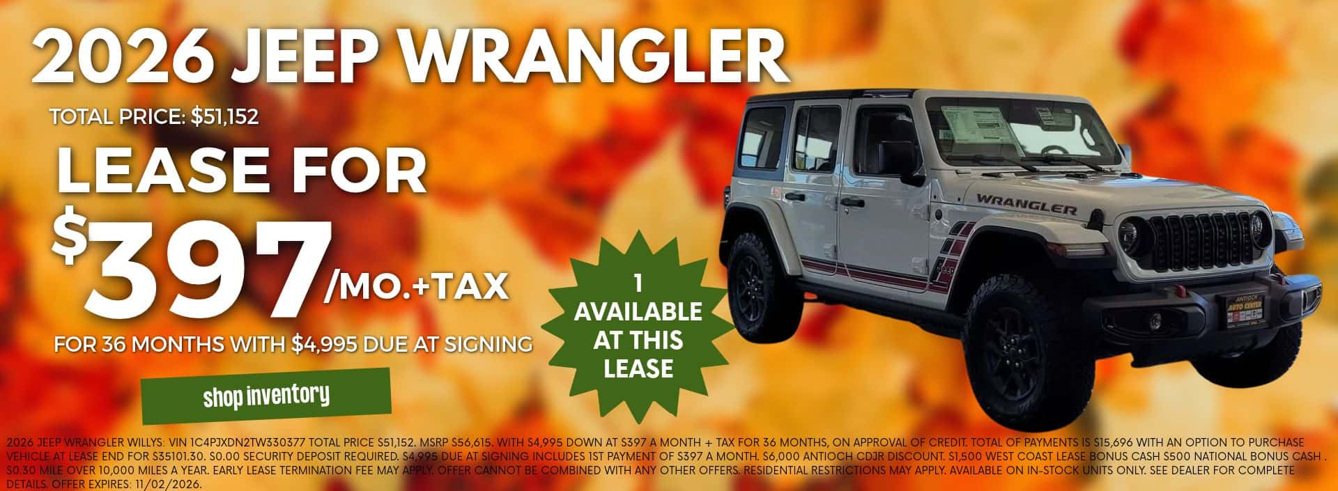 Wrangler Lease