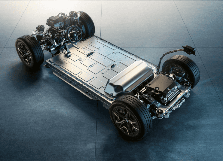 EV Elements inside of BMW vehicle.