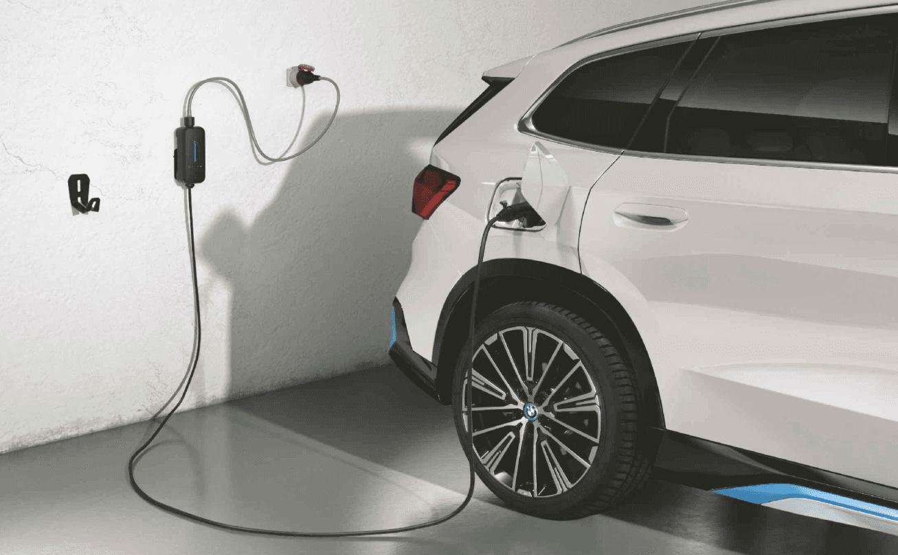 EV BMWi charging station at home.