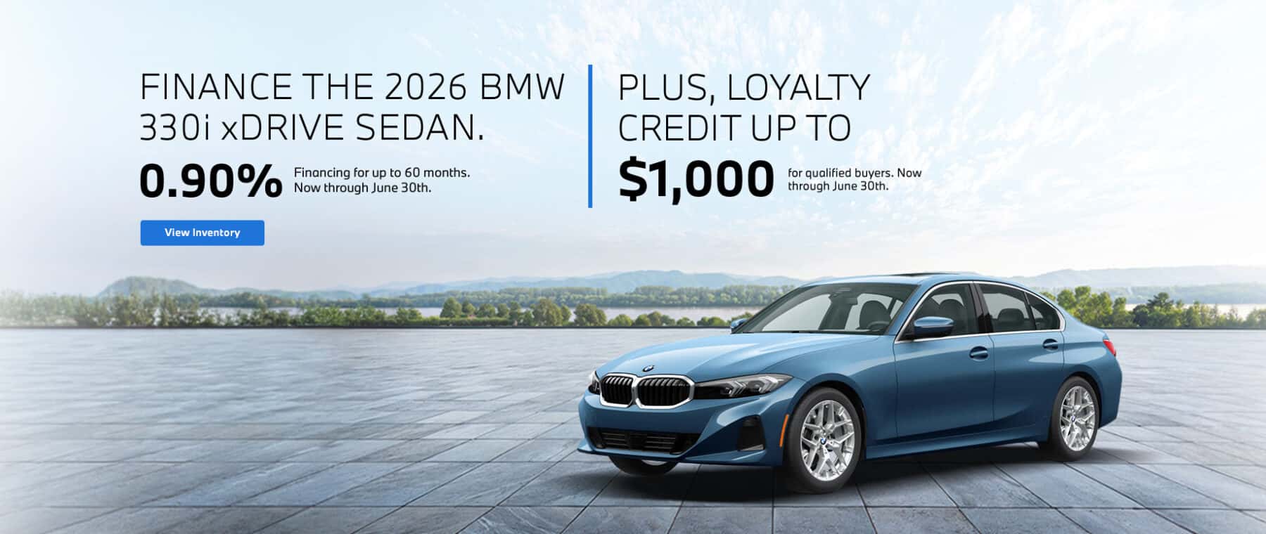 2026 BMW 330i xDrive Sedan finance offer.