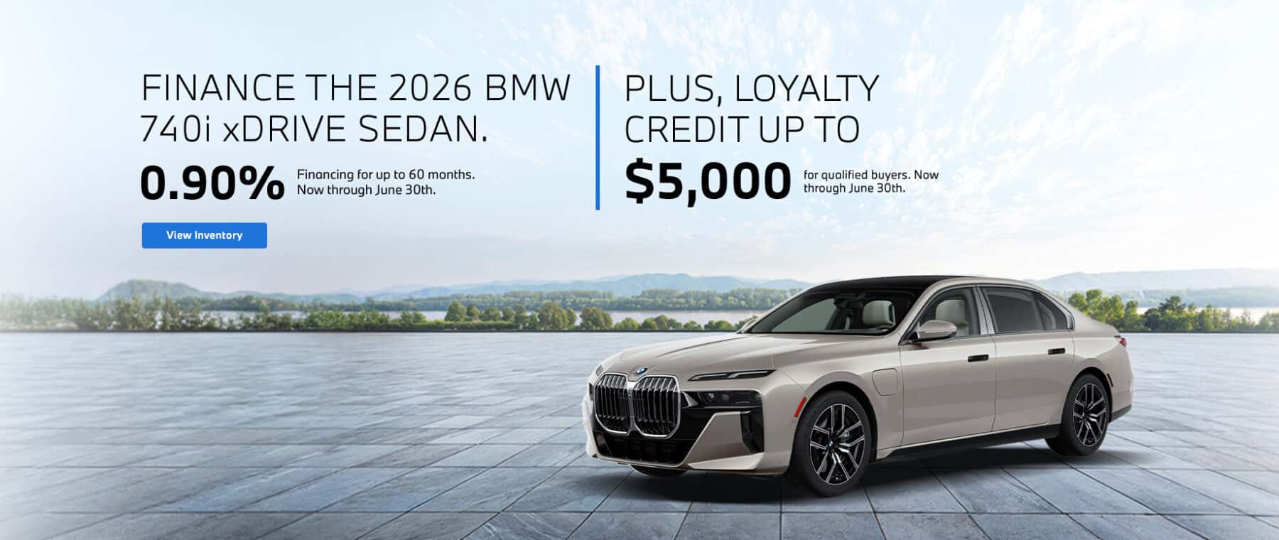 2026 BMW 740i Promotion