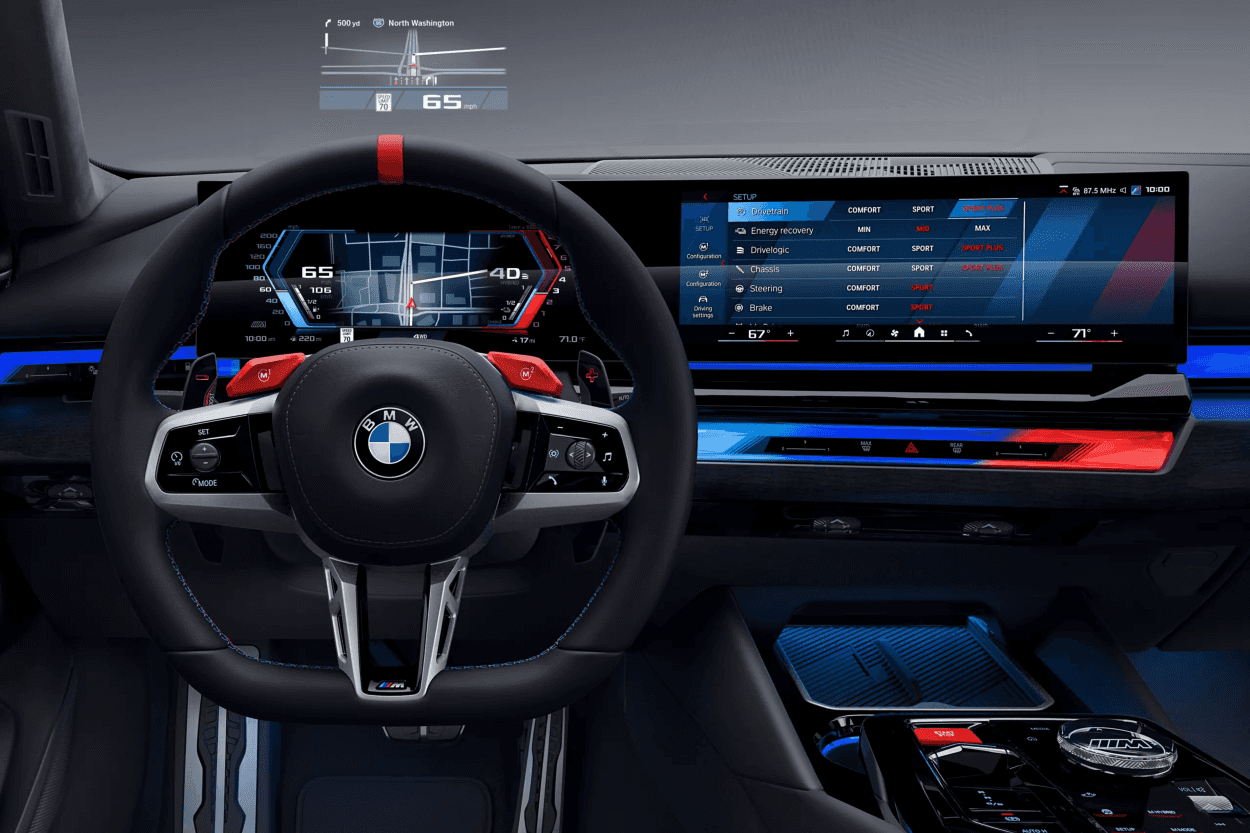 2027 BMW M5 Touring BMW Curved Display and infotainment dashboard