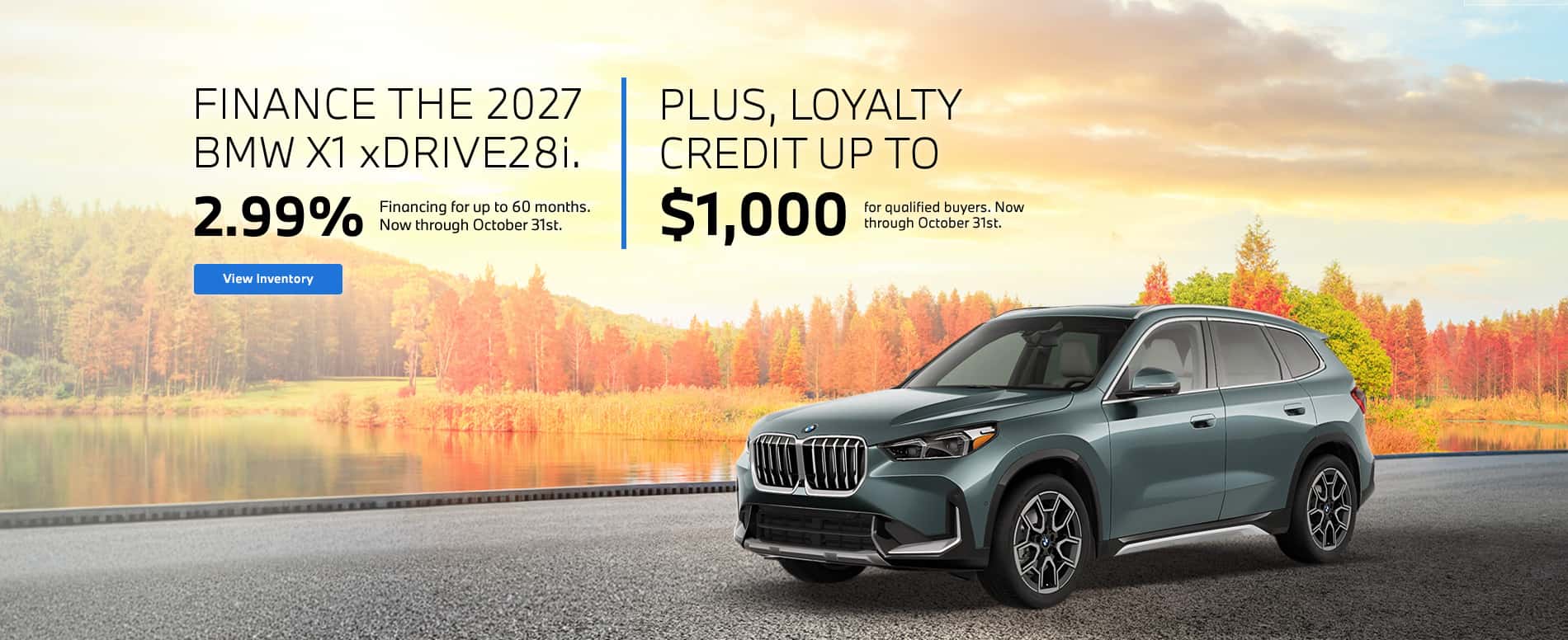 2027 BMW X1 Finance Offer