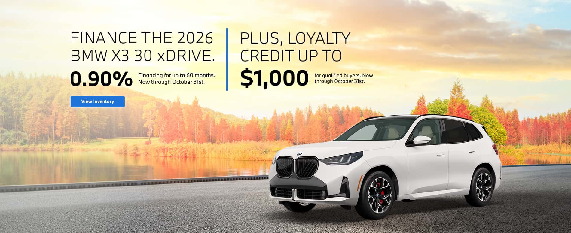 2027 BMW X3 Finance Offer