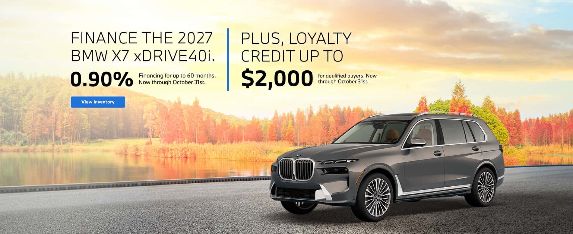 2027 BMW X7 Finance Offer