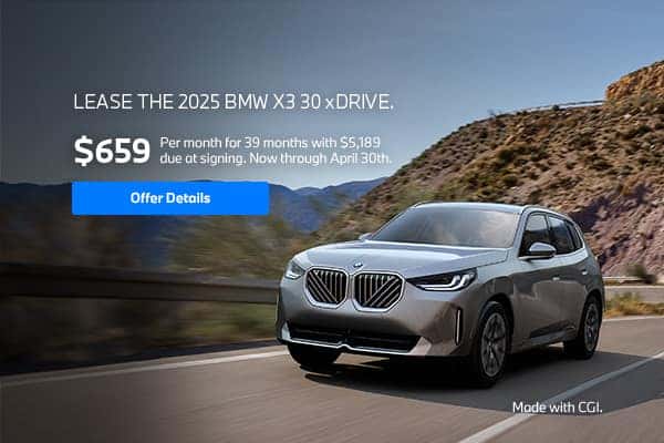 Lease a 2025 BMW X3 30 xDrive