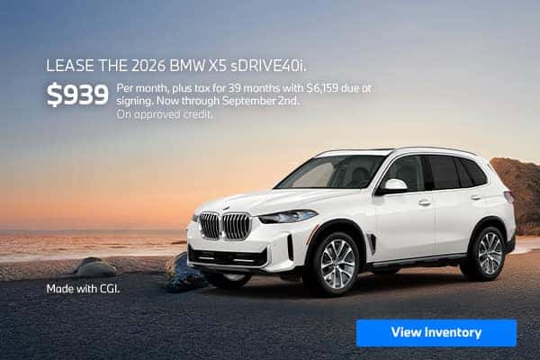 Lease a 2026 BMW X5 sDriv40i