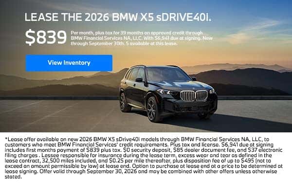 2026 BMW X5 sDRIVE40i.
