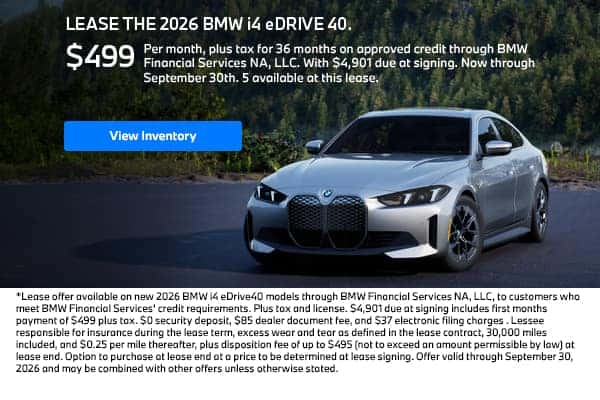2026 BMW i4 eDRIVE40.