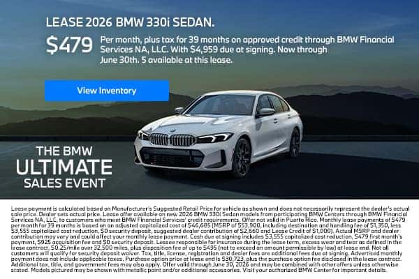 LEASE A 2026 BMW 330i SEDAN.