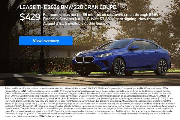 2026 BMW 228 GRAN COUPE.