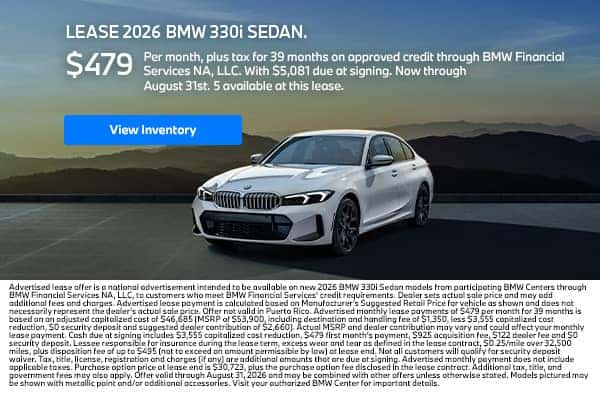 LEASE A 2026 BMW 330i SEDAN.