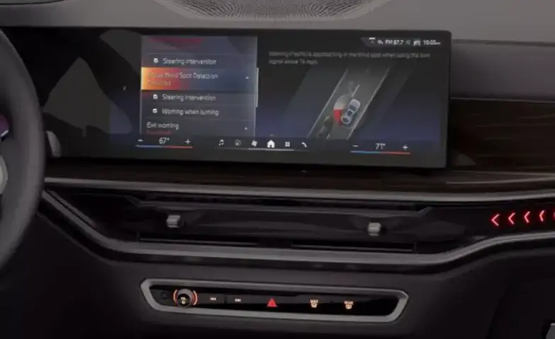 BMW X6 ambient lighting and Curved Display