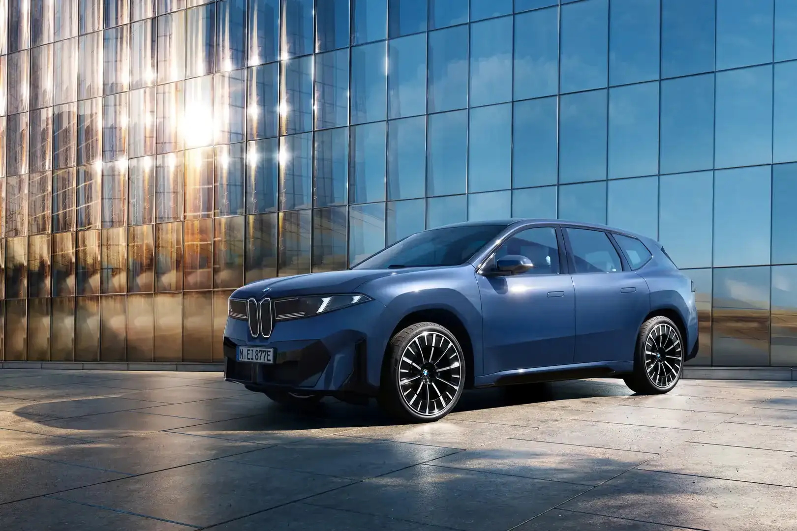 BMW iX3 dynamic driving shot