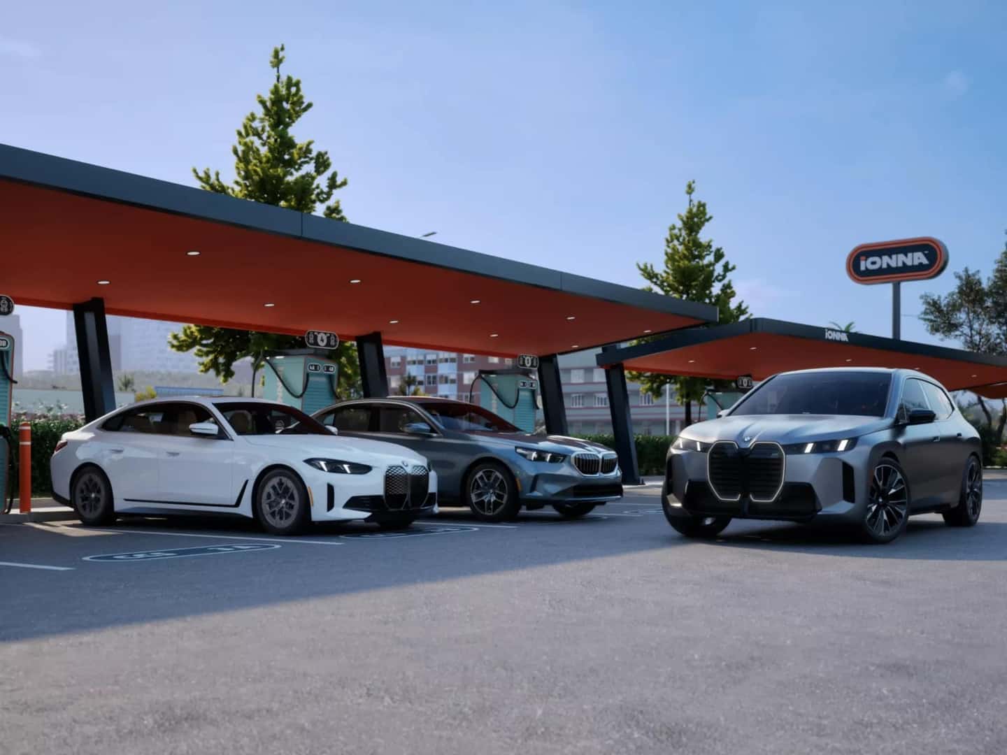 BMW EV charging at IONNA charging network