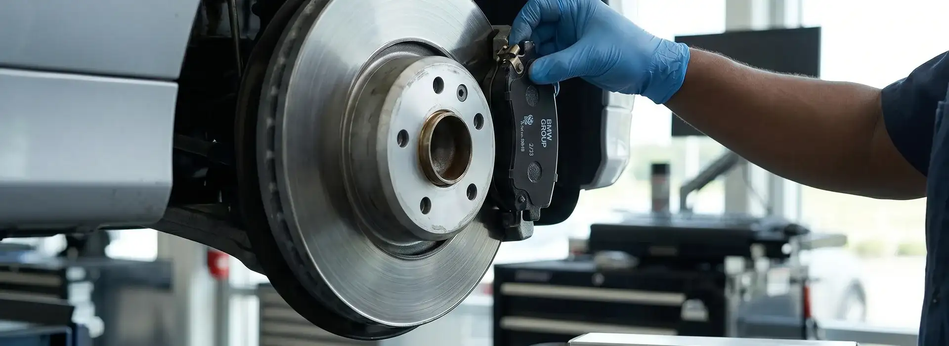 Certified BMW technician servicing a qualified BMW vehicle under the Value Line Service program