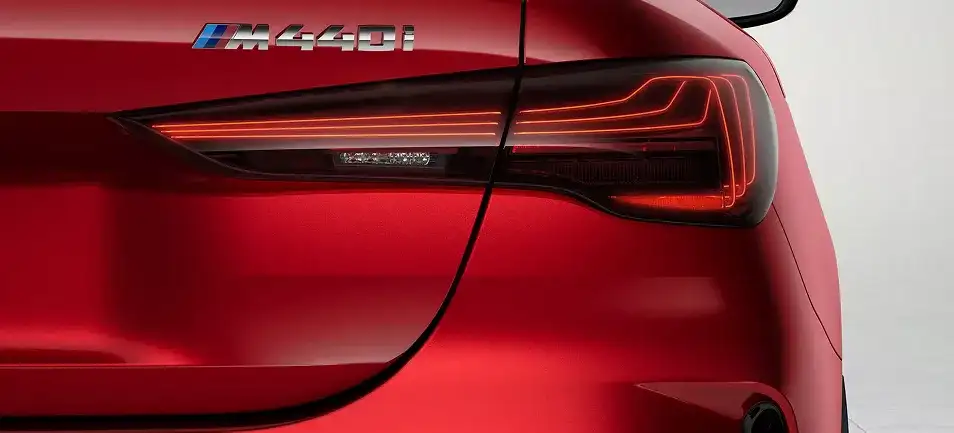 Rear taillights with laser technology