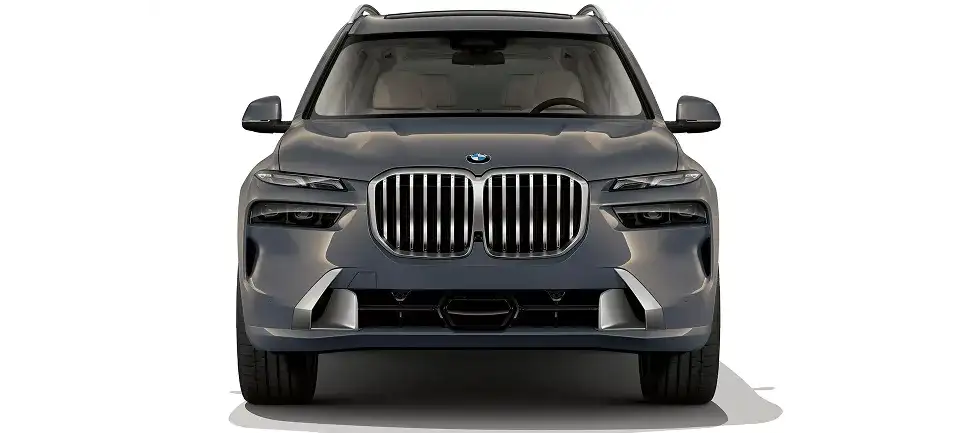 BMW double kidney grille and slimline headlights