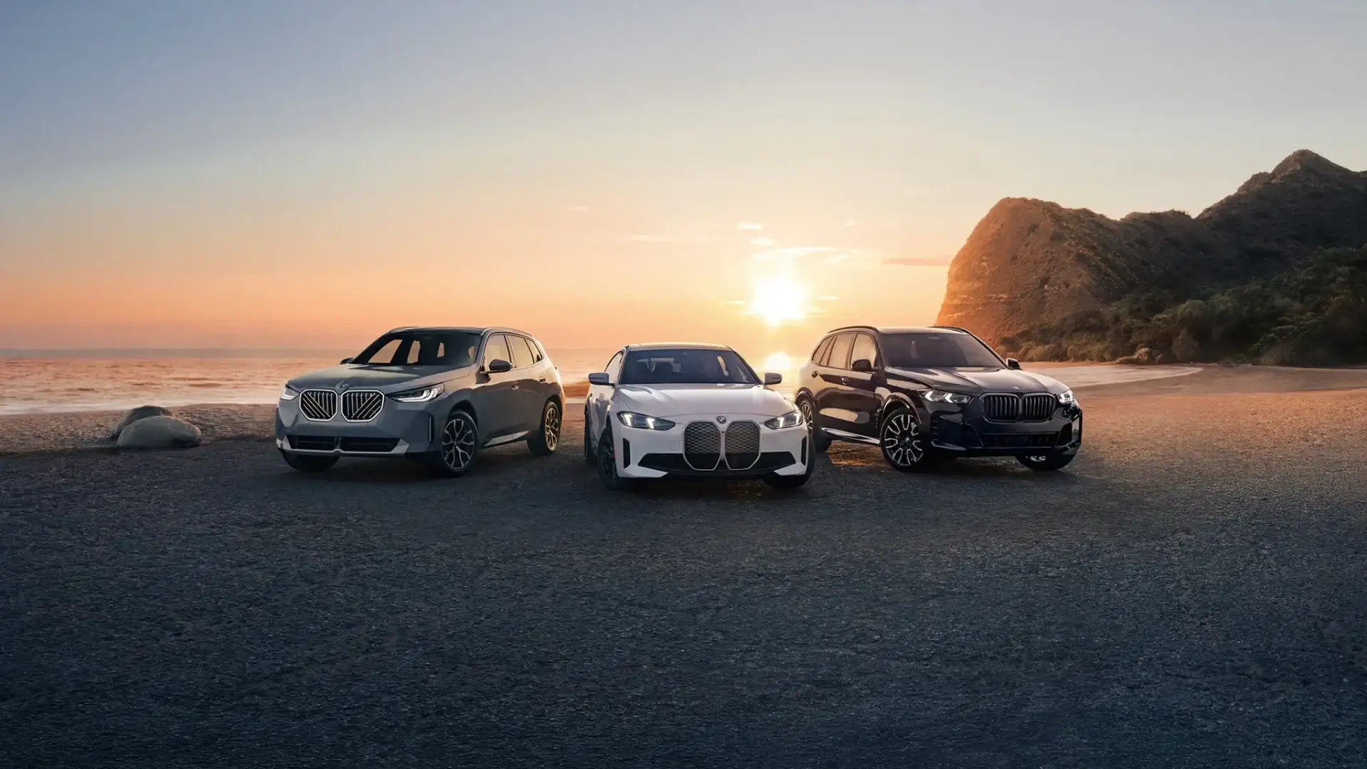 The BMW Sports Activity Vehicle lineup — X1, X3, and X5 — at BMW of South Atlanta in Union City, GA