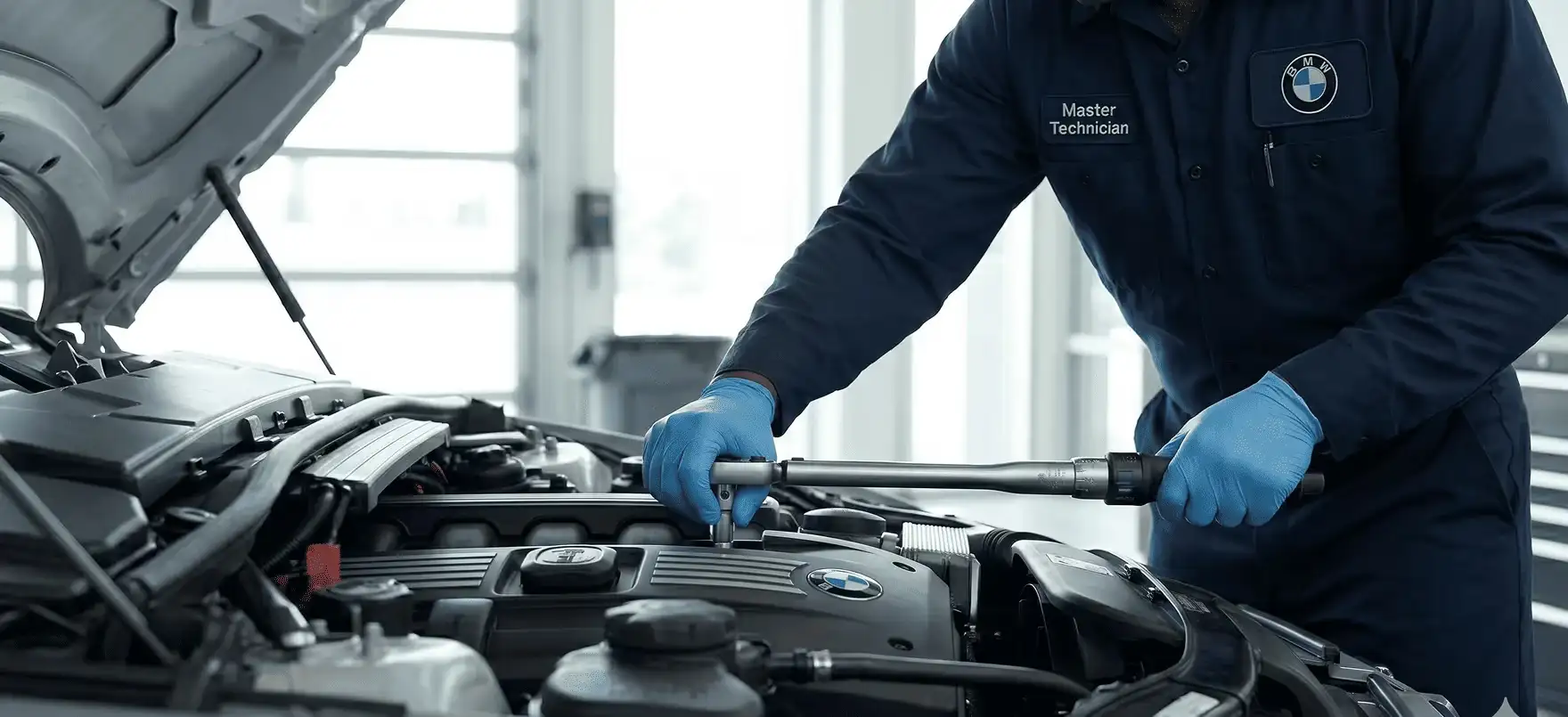 BMW rotor measurement and resurfacing assessment at BMW of South Atlanta service center