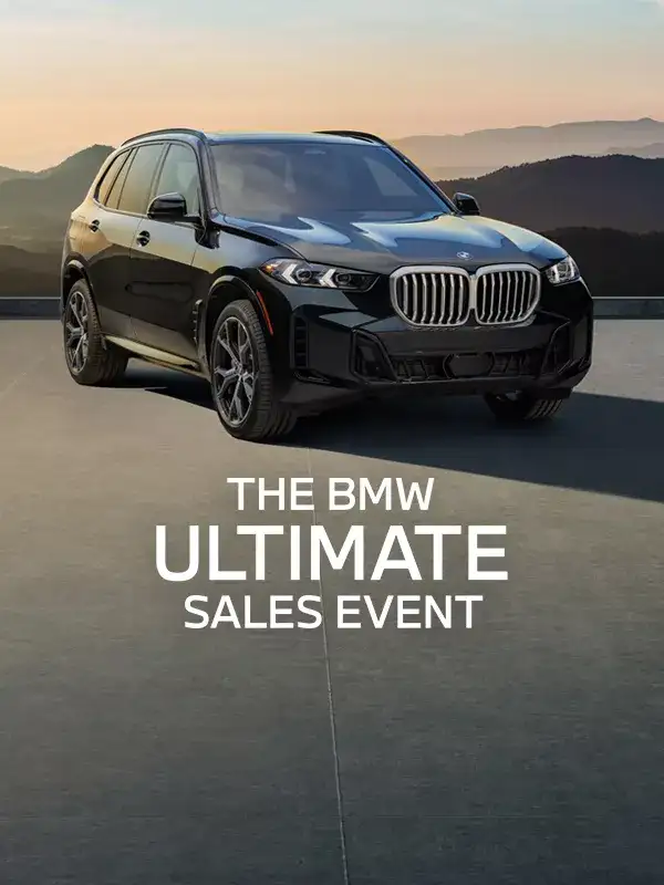 A black BMW X5 xDrive40i on offer during the June Ultimate Sales Event at BMW of South Atlanta in Union City, GA