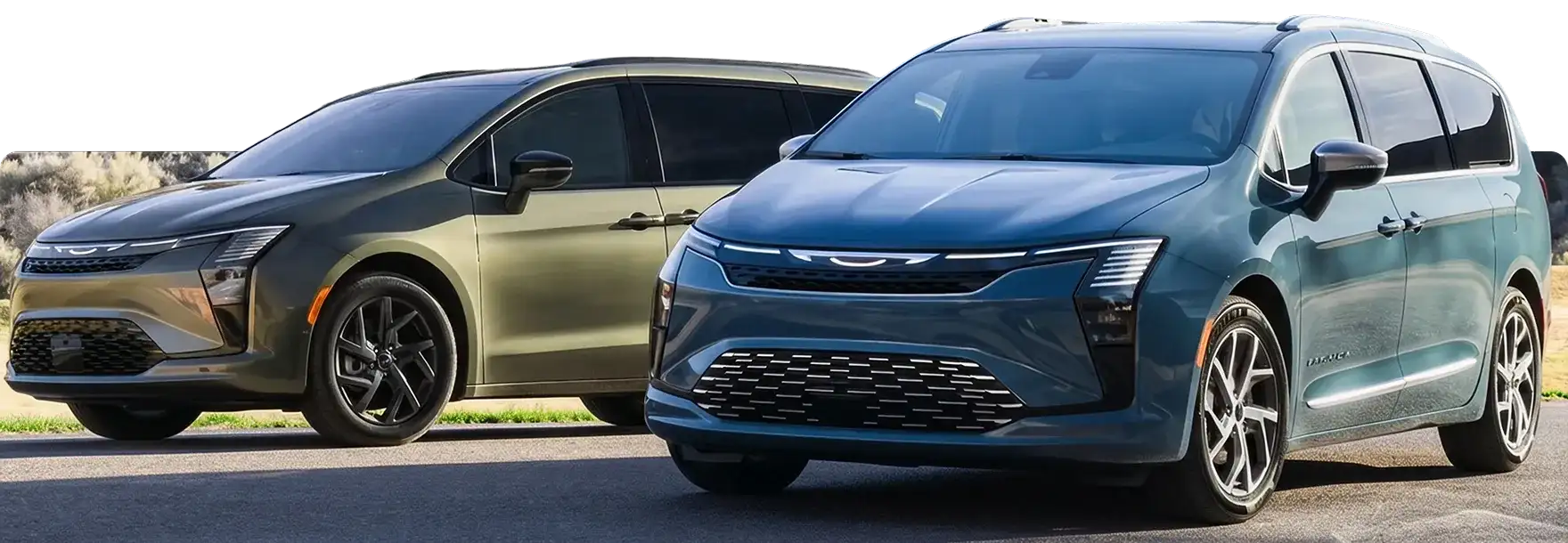 2027 Chrysler Pacifica front fascia with illuminated grille