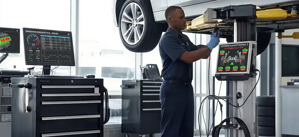 BMW multipoint inspection with video documentation