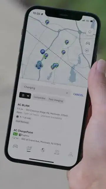 How to search for chargers in the My BMW App