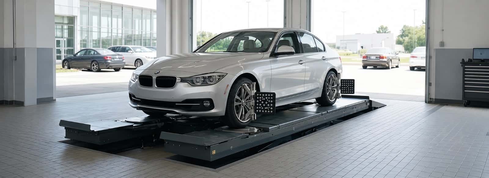 BMW four-wheel alignment service at BMW of South Atlanta in Union City, GA