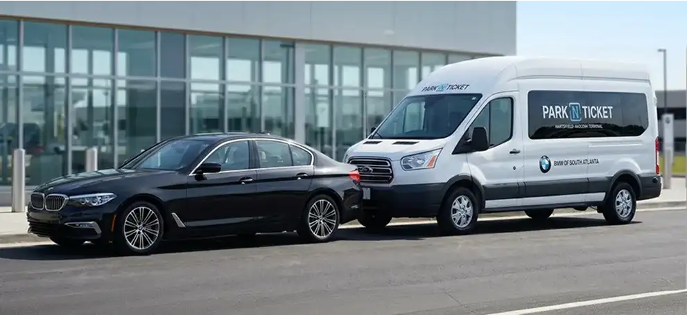 Free airport parking at Park'N Ticket with shuttle service