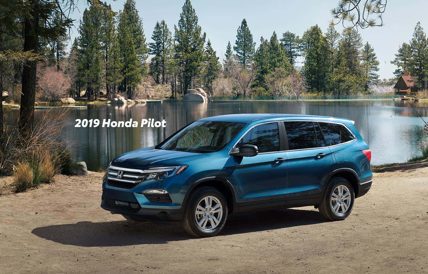 Comparison of the 2019 Pilot versus 2019 CR-V at Boch Honda of Norwood | Blue 2019 Honda Pilot Parked in the wood Comparison of the 2019 Pilot versus 2019 CR-V at Boch Honda of Norwood | Blue 2019 Honda Pilot Parked in the wood