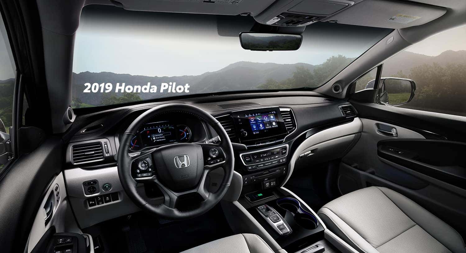 Comparison of the 2019 Pilot versus 2019 CR-V at Boch Honda of Norwood | The interior of the 2019 Honda Pilot Comparison of the 2019 Pilot versus 2019 CR-V at Boch Honda of Norwood | The interior of the 2019 Honda Pilot
