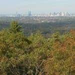 Landscape shot of Blue Hills Reservation near Norwood, MA.