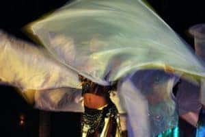 A belly dancer performing at a restaurant in Norwood, MA