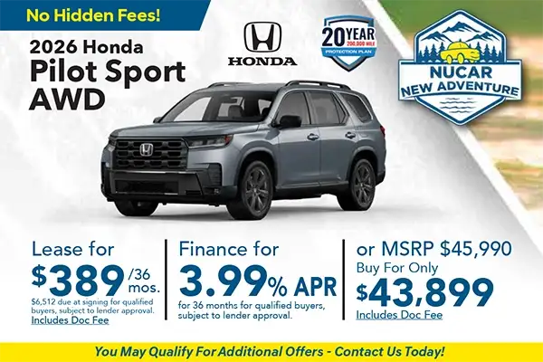 New 2026 Honda Pilot Special