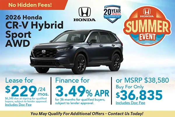 New 2026 CR-V Hybrid Special