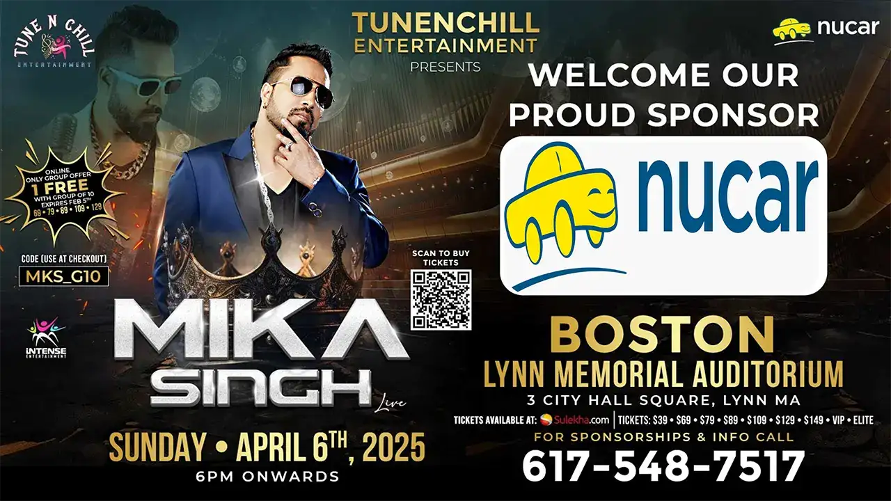 Nucar Honda Norwood Sponsors Mika Singh in Concert in Boston