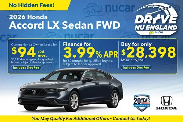 New 2026 Honda Accord Special