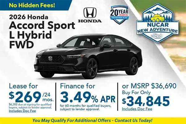 New 2026 Honda Accord Special