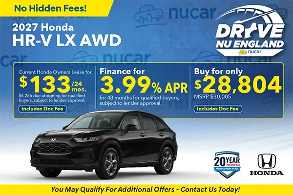 New 2027 Honda HR-V LX AWD Special