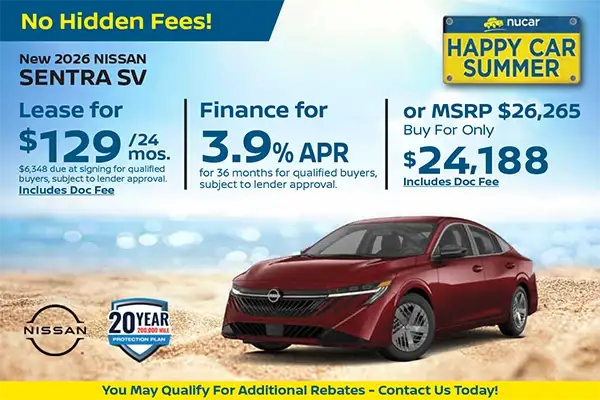 New 2026 Nissan Sentra SV