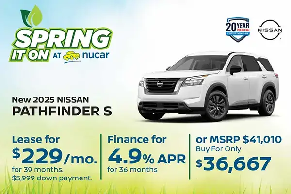 New 2025 Nissan Pathfinder S 4WD
