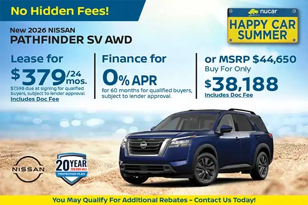 New 2026 Nissan Pathfinder SV 4WD