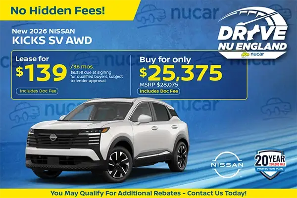 New 2026 Nissan Kicks SV AWD