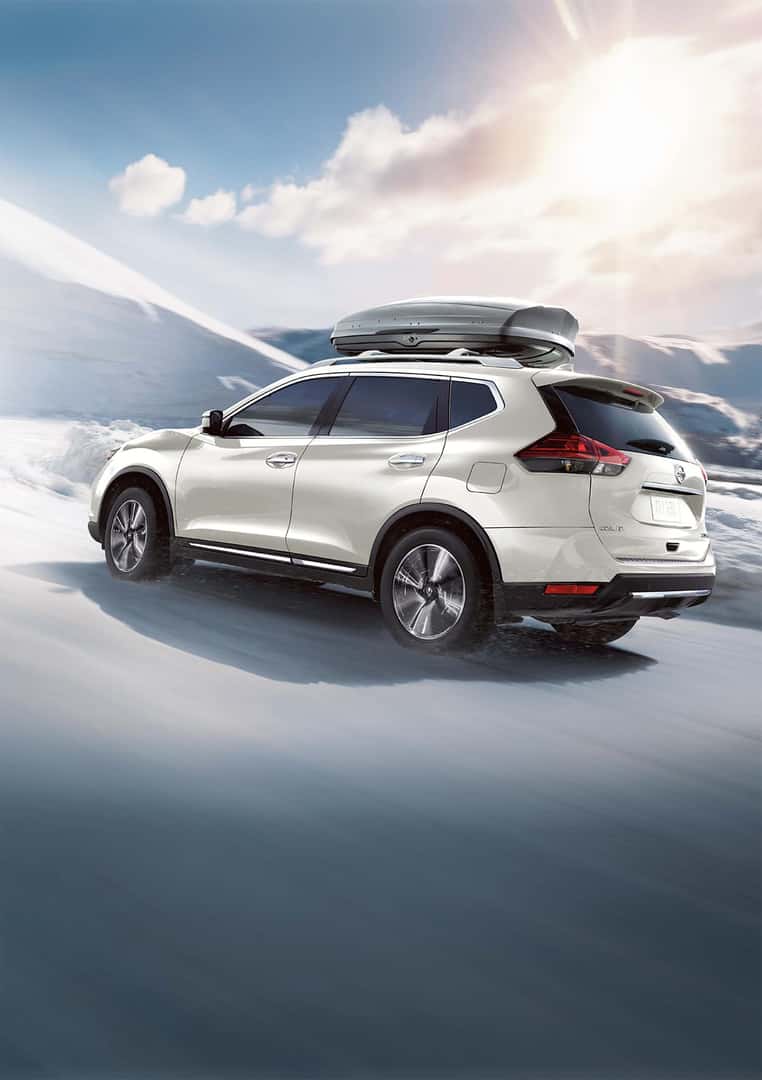 2019 Rogue performance features at Boch Nissan South in North Attleboro | White 2019 nissan tucson running on snow covered road 2019 Rogue performance features at Boch Nissan South in North Attleboro | White 2019 nissan tucson running on snow covered road